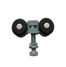 A hanger suitable for use with the P C Henderson Husky 120 Pro door hardware system.